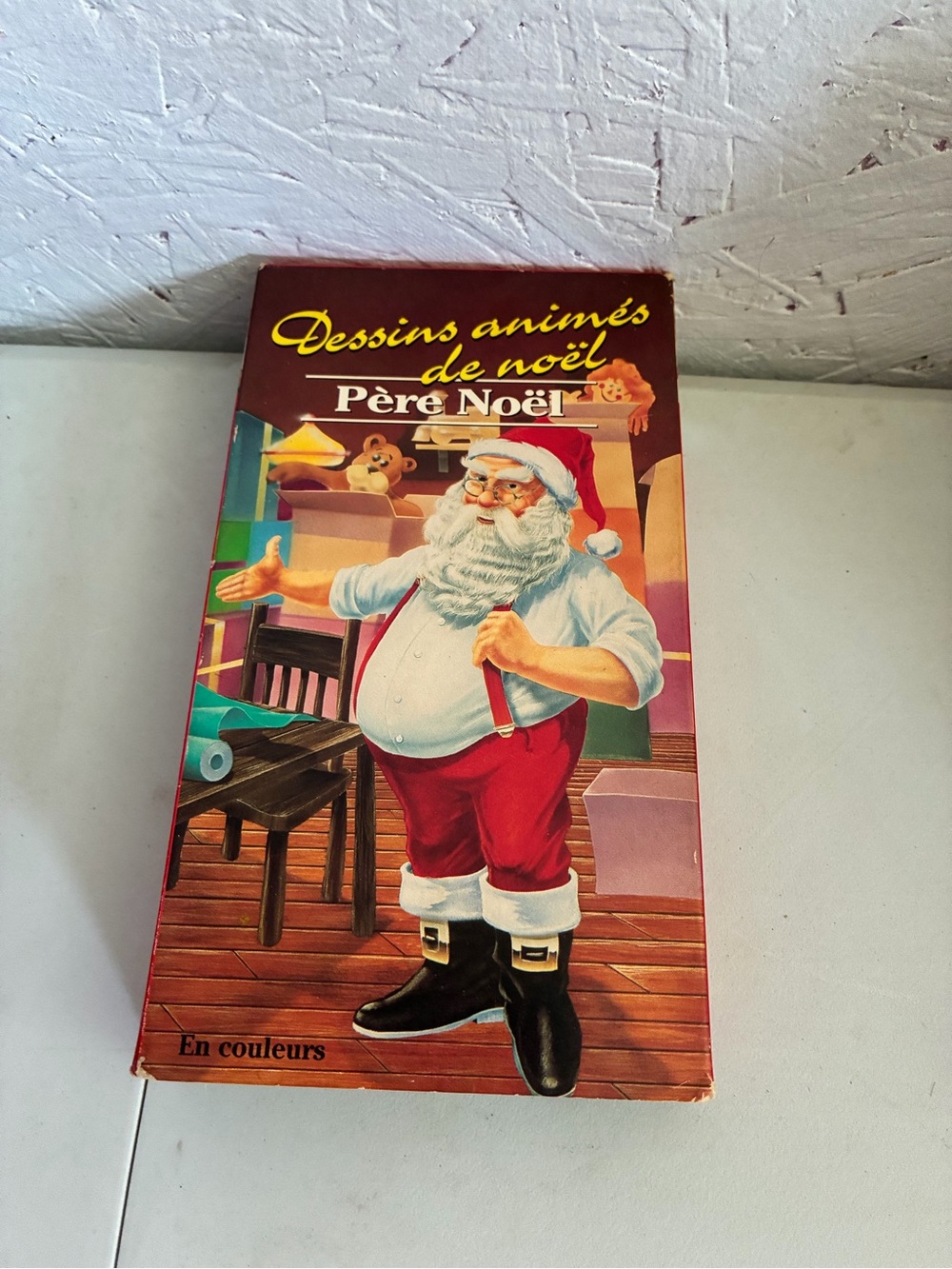 Père Noël Illustrated Holiday Book - Red, White & Black Santa Cover